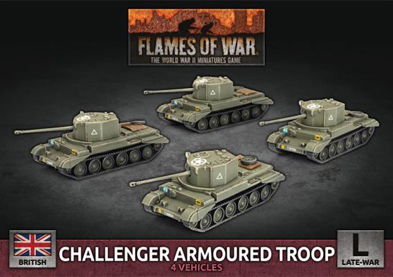 Flames of War: British:  Challenger Armoured Troop 