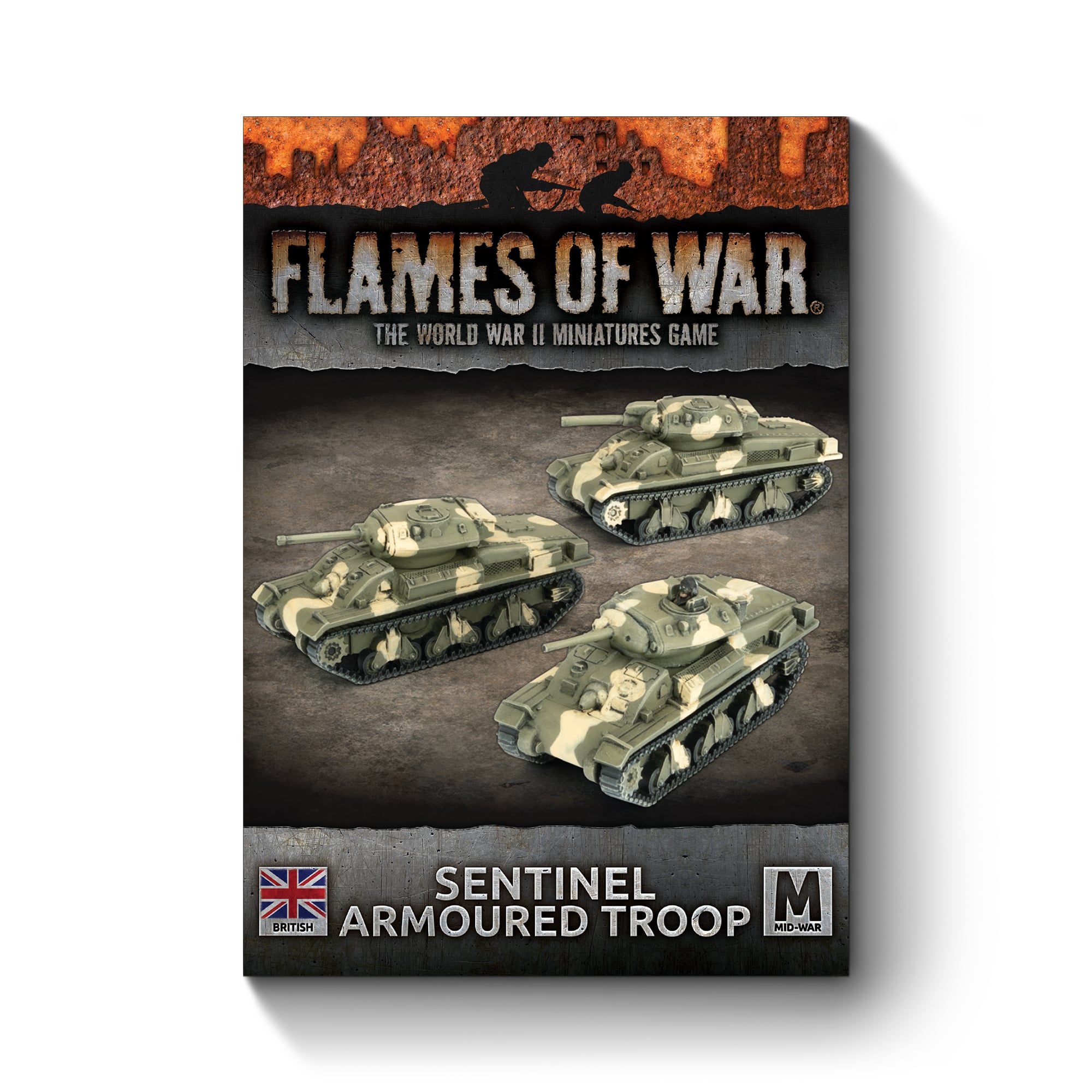 Flames of War: British: Sentinel Tank Platoon (x3) 