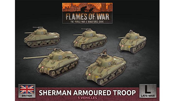 Flames of War: British: Sherman Armoured Troop 