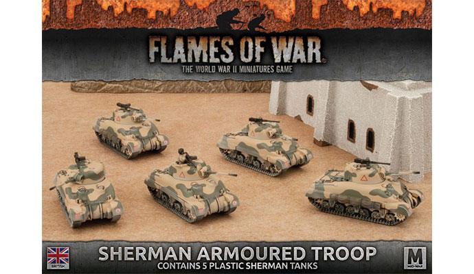 Flames of War: British: Sherman Armoured Troop 