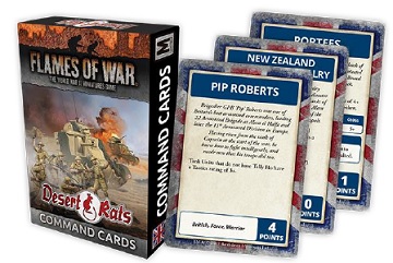 Flames of War: Command Cards- DESERT RATS 