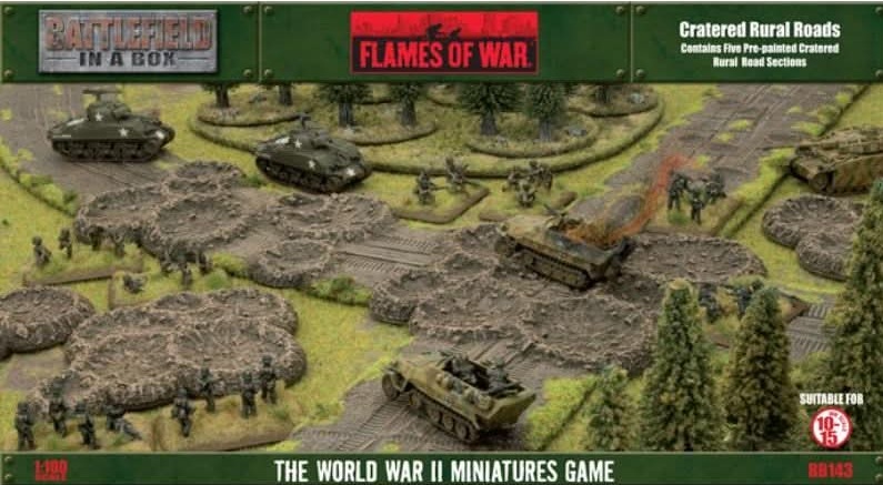 Flames of War: Cratered Rural Road  