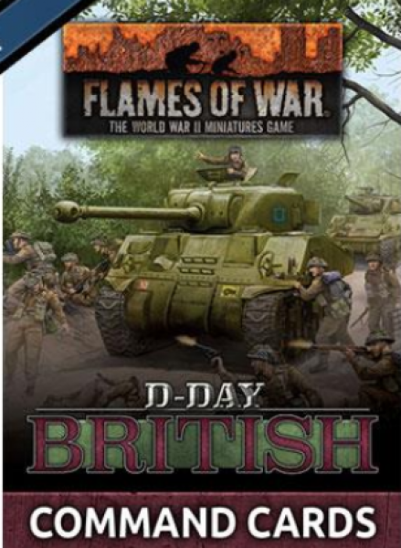 Flames of War: D-Day British Command Cards 