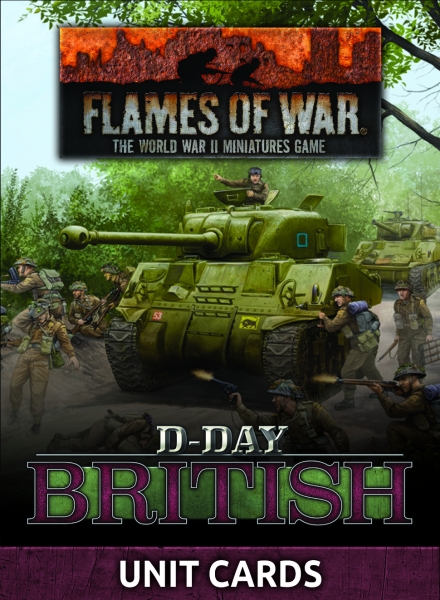 Flames of War: D-Day British Unit Cards 