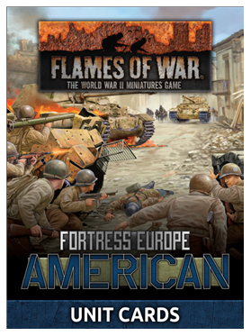 Flames of War: Fortress Europe - American Unit Cards 