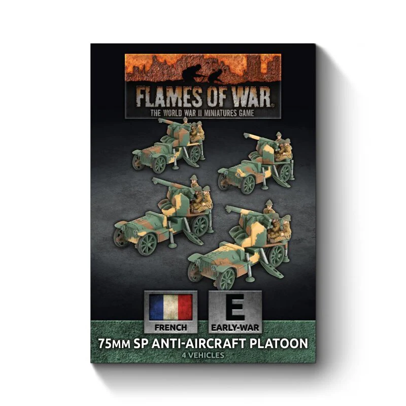 Flames of War: French: 75mm SP AA Platoon (x4) 