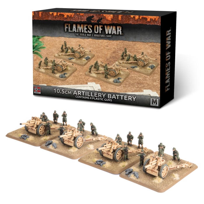 Flames of War: German: 10.5cm Artillery Battery 
