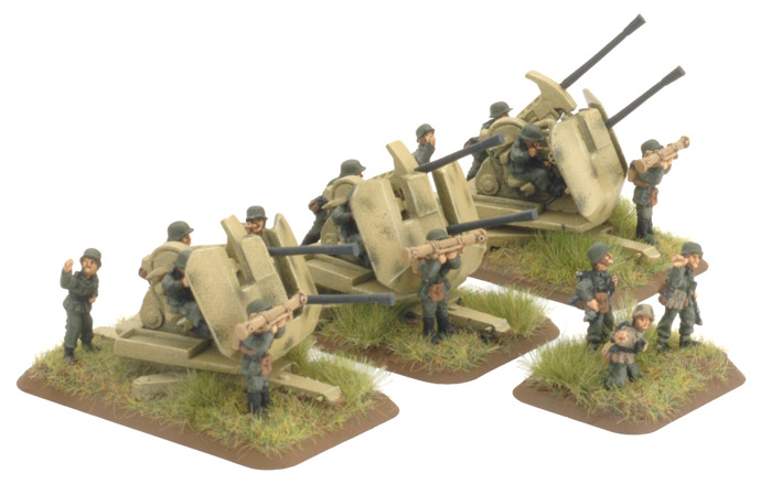 Flames of War: German: 3.7cm FlaKzwilling 43 gun 