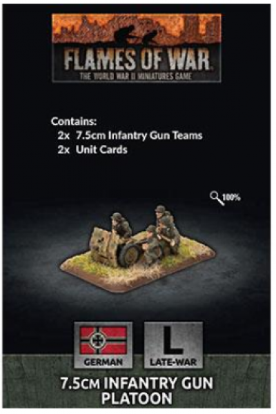 Flames of War: German: 7.5cm Infantry Gun Platoon 