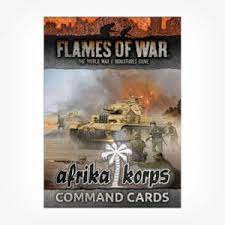 Flames of War: German Afrika Corps Unit and Command Cards 
