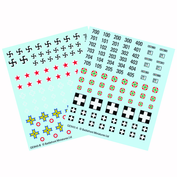 Flames of War: German: Axis Allies Decals 
