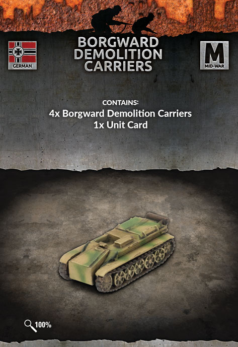 Flames of War: German: Borgward Demolition Carriers 