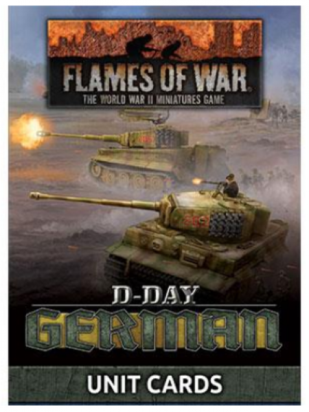 Flames of War: German: D-Day German Unit Cards 