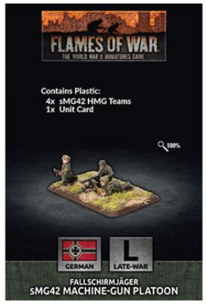 Flames of War: German: Fallschirmjager sMG42 Machine Gun Platoon 