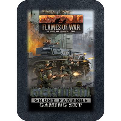 Flames of War: German Ghost Panzers Gaming Set (x20 Tokens, x2 Objectives, x16 Dice) 
