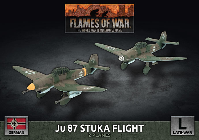 Flames of War: German: Ju 87 Stuka Flight (x2 Plastic) 