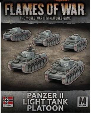 Flames of War: German: Panzer II Light Tank Platoon 