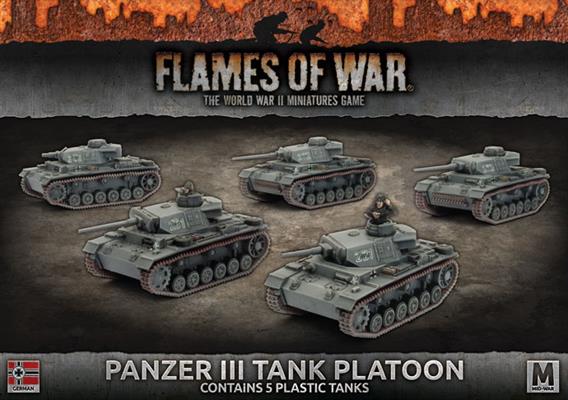 Flames of War: German: Panzer III Tank Platoon 