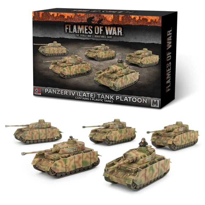 Flames of War: German: Panzer IV (Late) Tank Platoon 