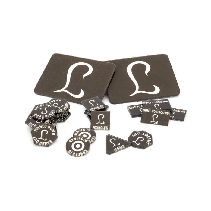 Flames of War: German: Panzer Lehr Tokens and Objectives (Limited Edition) 