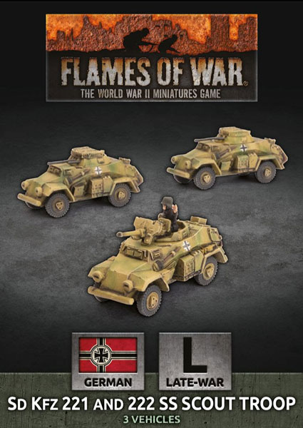 Flames of War: German: Sd Kfz 221 and 222 SS Scout Troop 