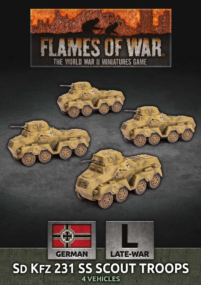 Flames of War: German: Sd Kfz 231 SS Scout Troops 
