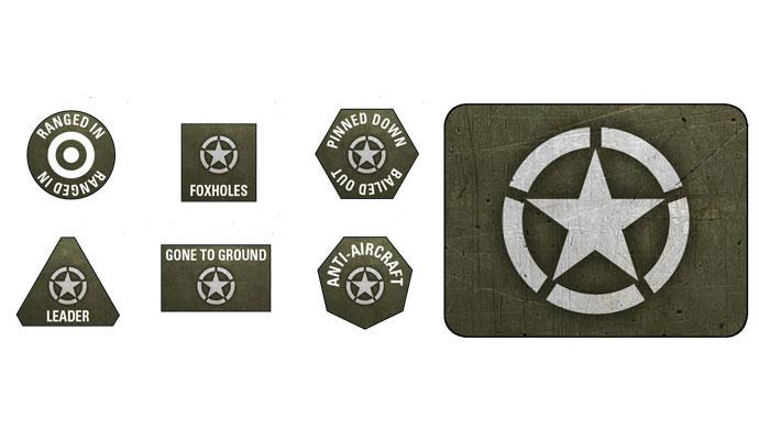 Flames of War: Late War - American Tokens & Objectives 