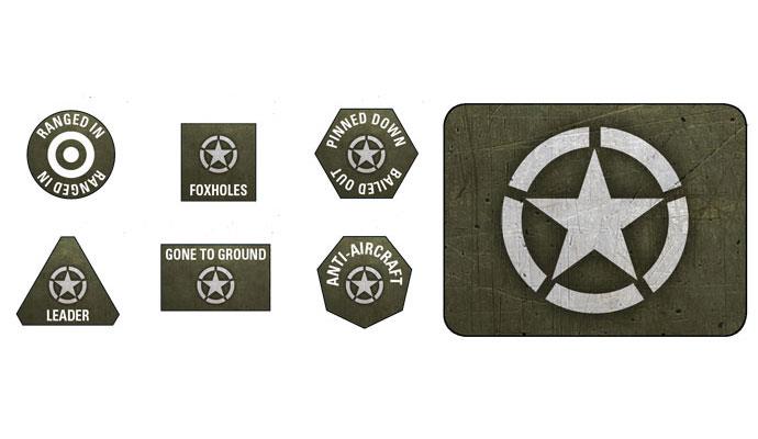 Flames of War: Late War - American Tokens & Objectives 