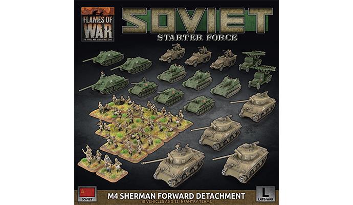 Flames of War: Late War - Soviet "M4 Sherman Forward Detachment" Starter Force 