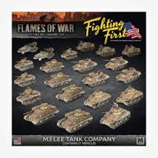 Flames of War: Mid War: American Fighting First Army Deal: M3 Lee Tank Company 