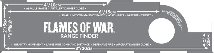 Flames of War: Range Finder (Etched)  