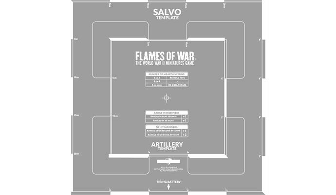 Flames of War: Salvo Template (Etched) 