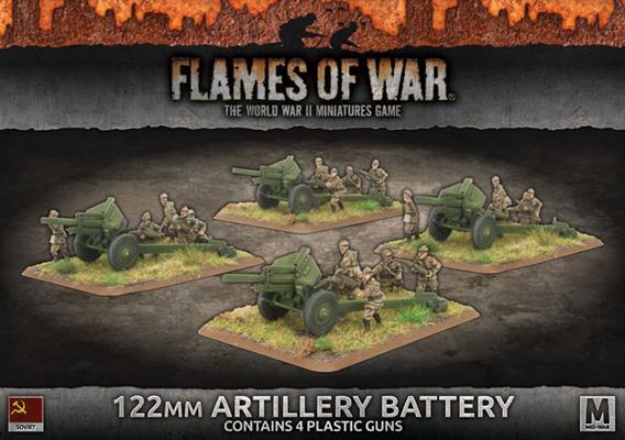 Flames of War: Soviet: 122mm Artillery Battery 