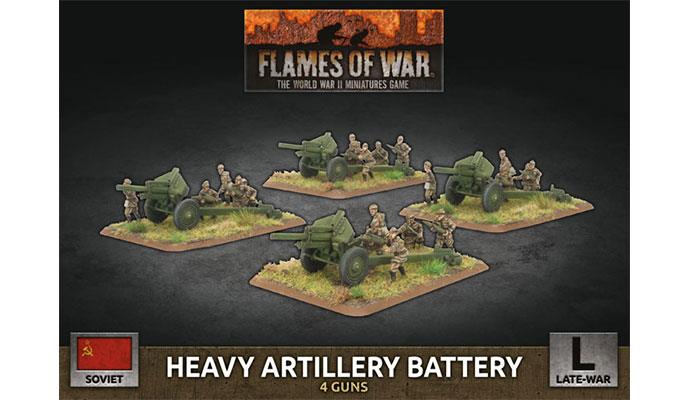 Flames of War: Soviet: Heavy Artillery Battery (Plastic) 