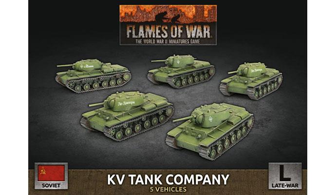 Flames of War: Soviet: KV Tank Company (Plastic) 