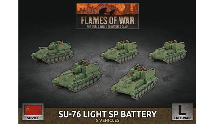 Flames of War: Soviet: SU-76 Light SP Battery (Plastic) 