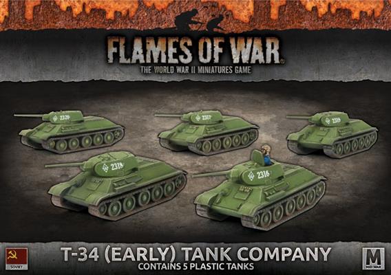 Flames of War: Soviet: T-34 (Early) Tank Company 