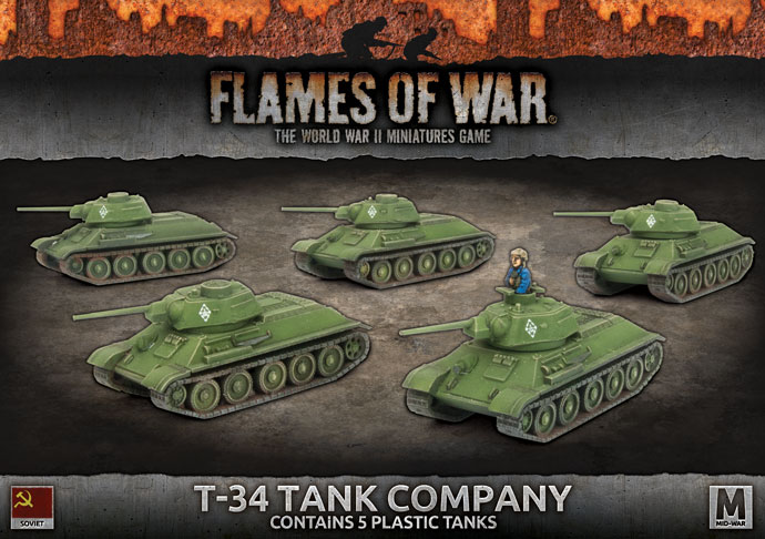 Flames of War: Soviet: T-34 Tank Company 