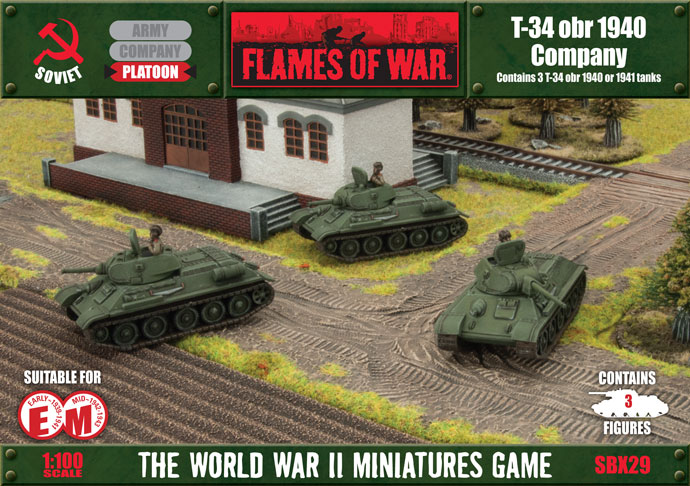 Flames of War: Soviet: T-34 obr 1940 and 1941 