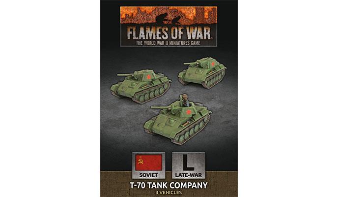 Flames of War: Soviet: T-70 Tank Company (Plastic) 