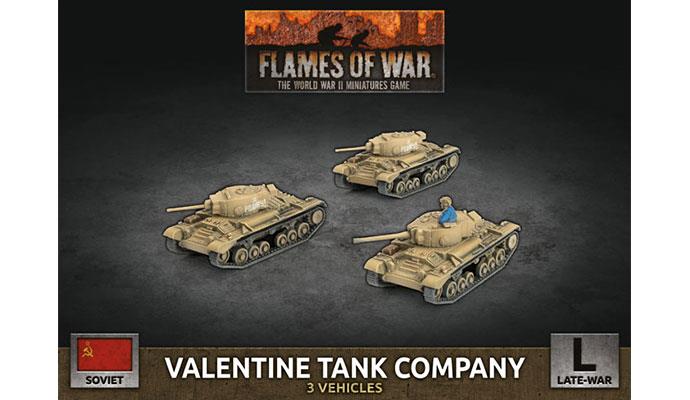 Flames of War: Soviet: Valentine Tank Company (Plastic) 