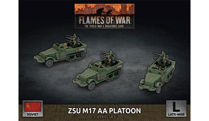 Flames of War: Soviet: ZSU M17 Anti-Aircraft Platoon (Plastic) 