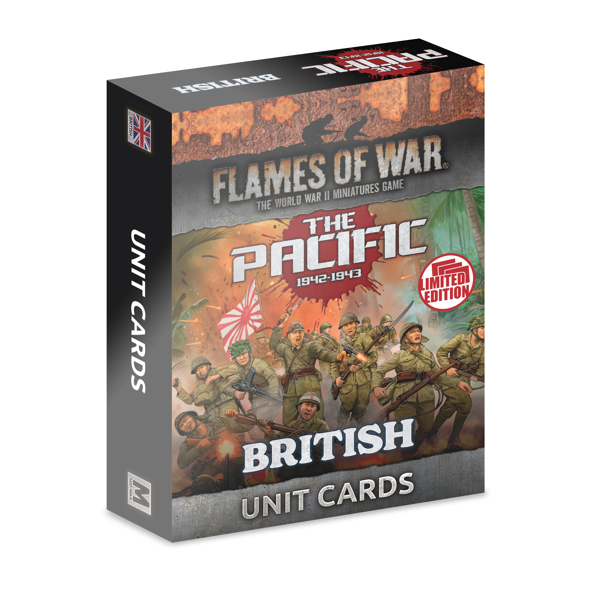 Flames of War: The Pacific: British, Australian & Indian Command Cards (Limited Edition)  