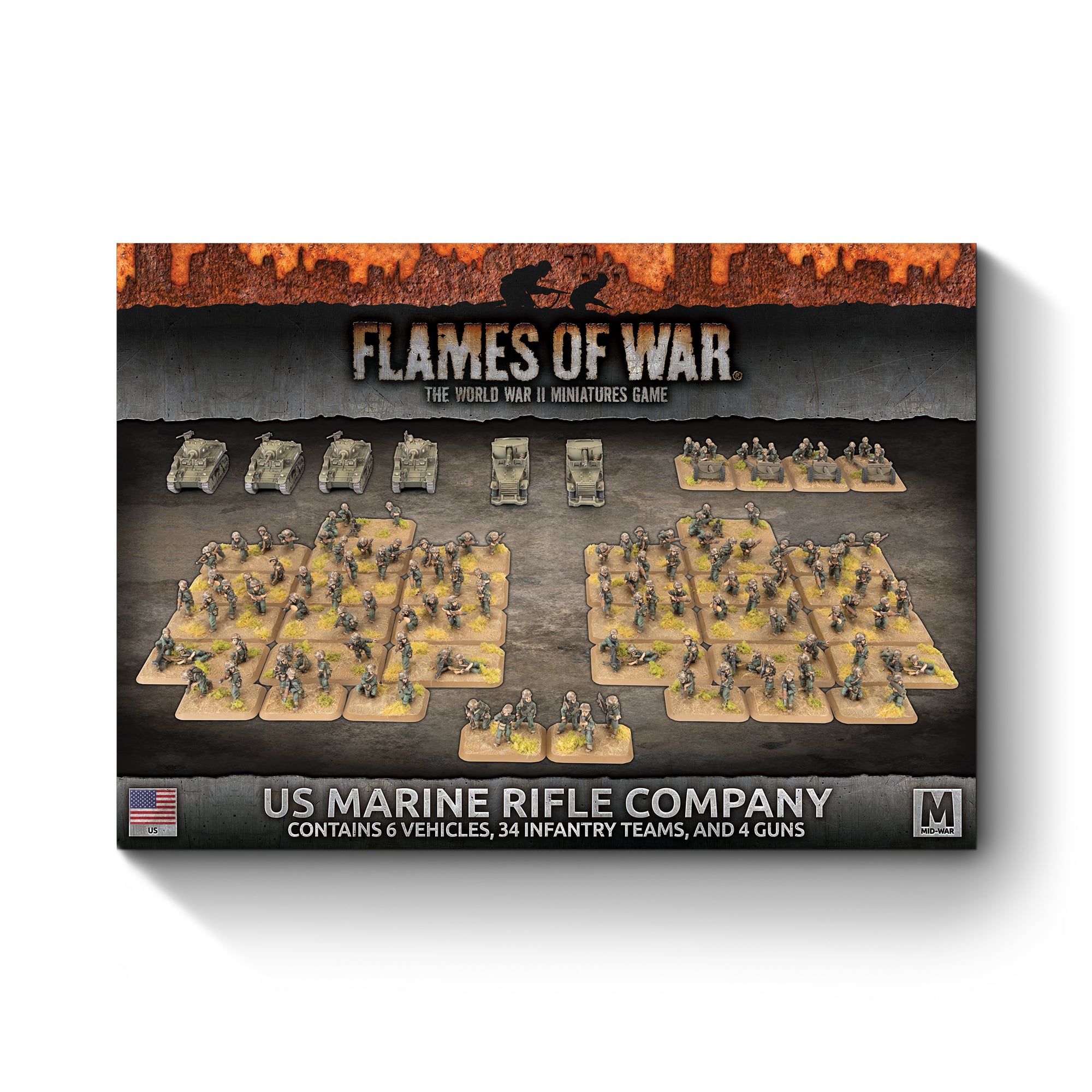 Flames of War: US Marine Rifle Company Army Deal - Limited Edition 