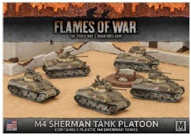 Flames of War: USA: M4 SHERMAN TANK PLATOON 