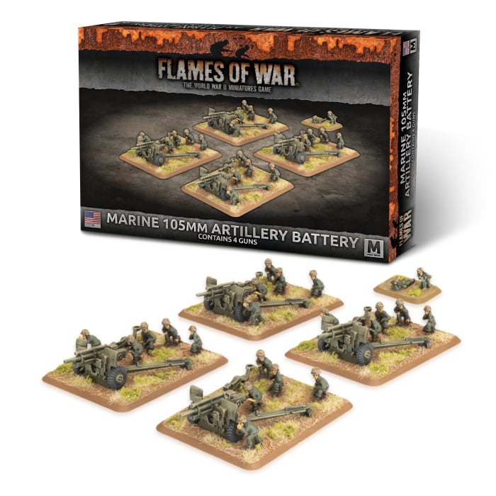 Flames of War: USA: Marine 105mm Artillery Battery 