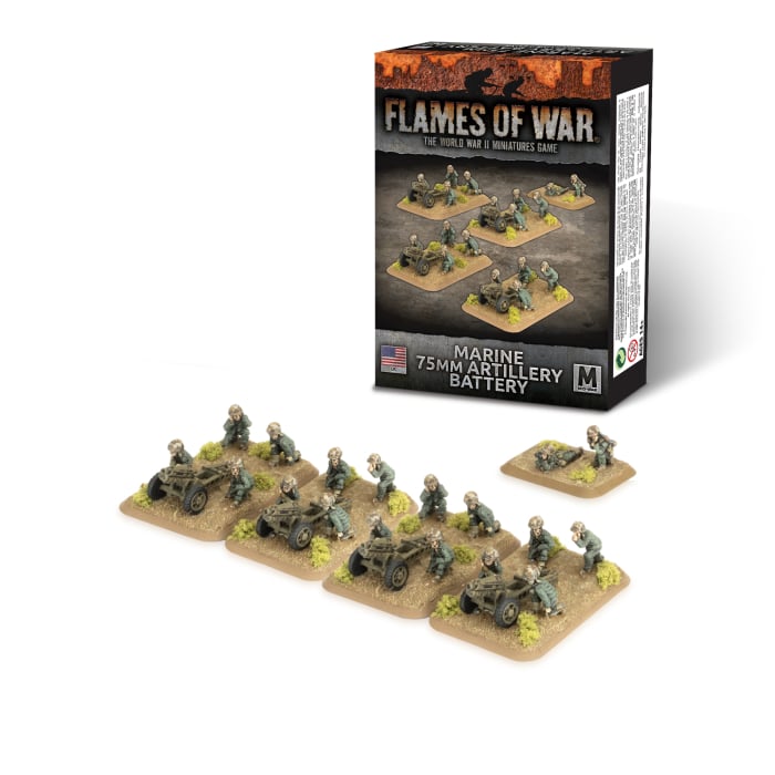 Flames of War: USA: Marine 75mm Artillery Battery 
