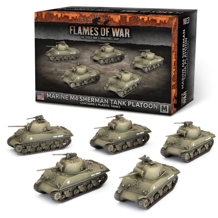 Flames of War: USA: Marine M4 Sherman Platoon 