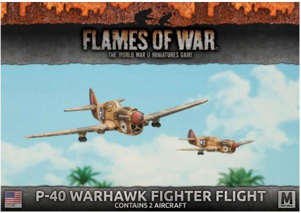 Flames of War: USA: P40 Warhawk Fighter Flight 