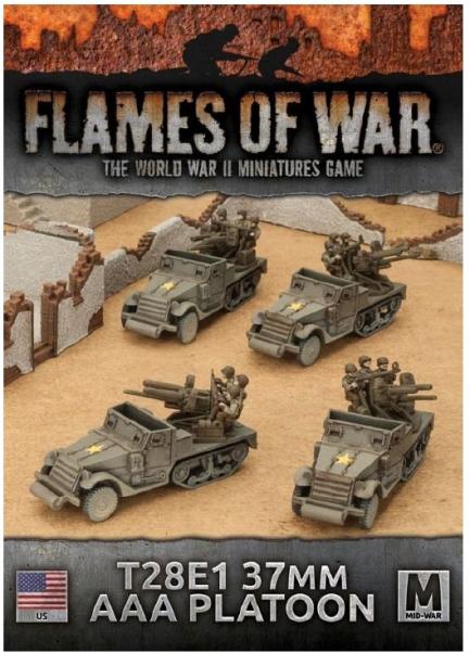 Flames of War: USA: T28E1 (37mm & .50cal) AAA (SP) Platoon 